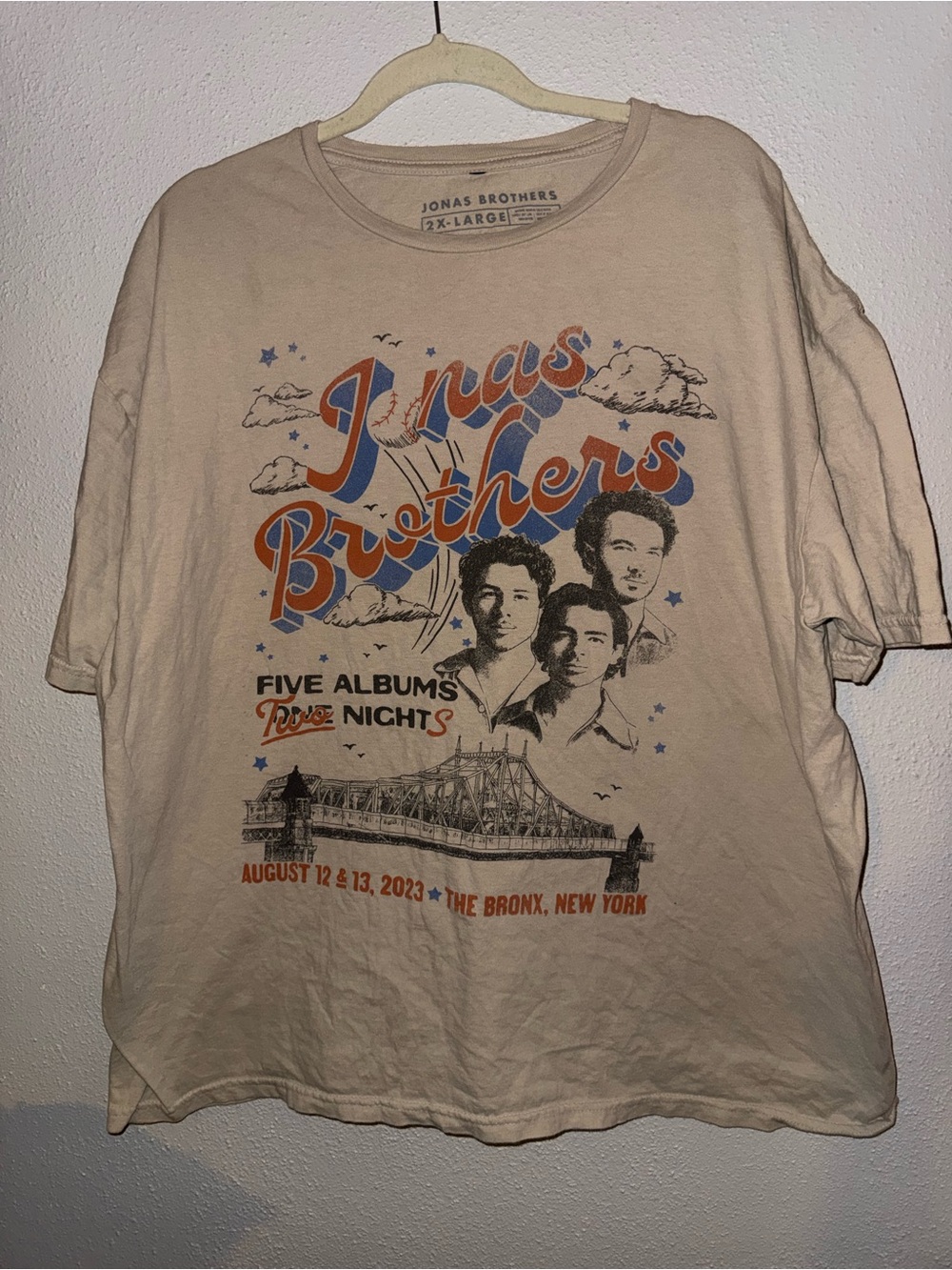 2x Jonas Brothers  Graphic Tour T‑Shirt